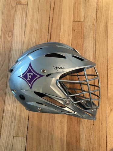 Gray Adult Player's STX Rival Helmet