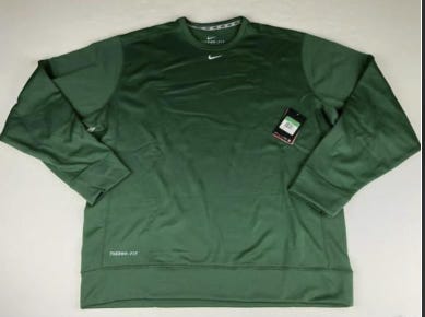 Green Adult XL Nike Sweatshirt