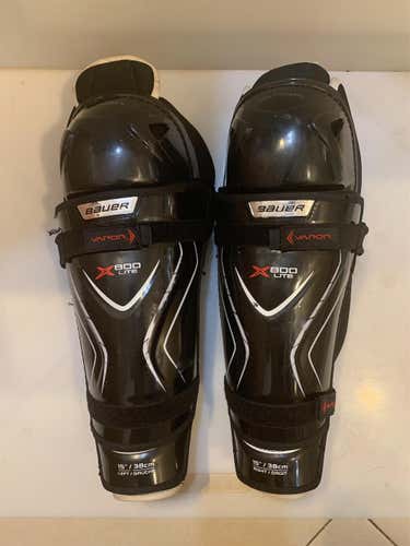Senior Bauer Vapor X800 lite 15” Shin Pads