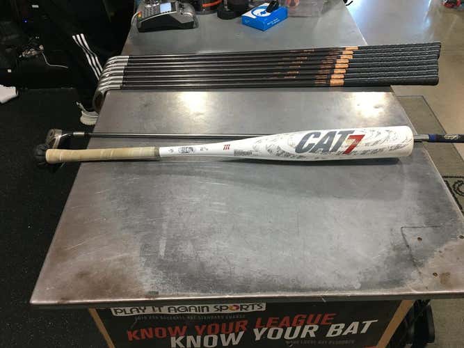 Used Marucci Cat 7 32" -5 Drop Baseball & Softball Usssa 2 5 8 Barrel Bats