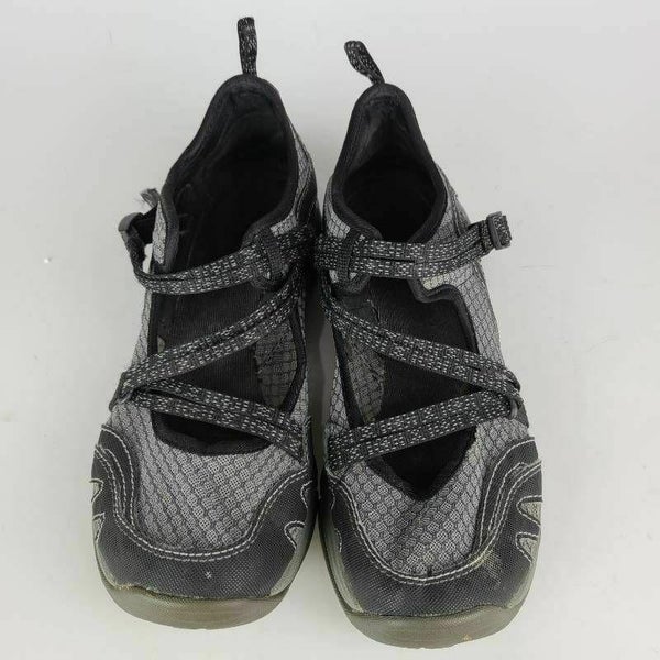 Chaco Womens Outcross Evo Mj Hiking Shoes Gray Straps Adjustable