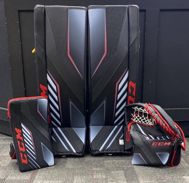 Demoed CCM AXIS Pro Goal Pads | 34+1 | Black/Silver/Red