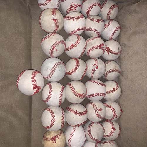33 Used Baseballs