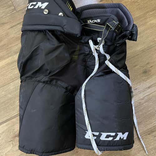 Black Senior Medium CCM Tacks 6792 Hockey Pants
