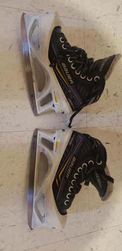 Used Junior Bauer Supreme One.7 Hockey Goalie Skates Regular Width Size 1