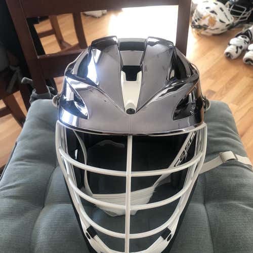 Used Adult Size Cascade Chrome Helmet, Gunmetal