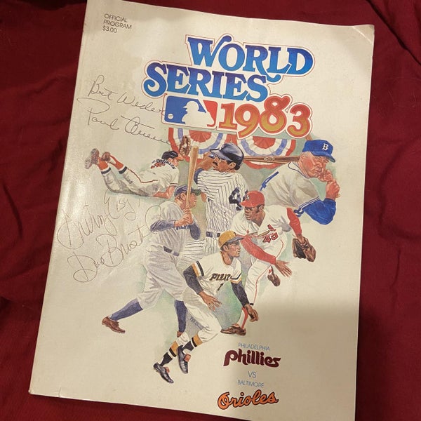 Baseball Program World Series 1983 Baltimore Orioles Philadelphia