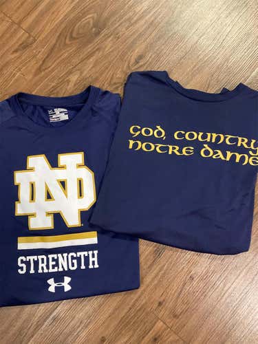 Under Armour Notre Dame Shirt Bundle XXL
