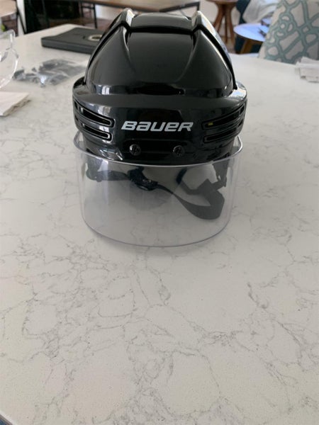 Black Used Medium Bauer Re-Akt 75 Helmet