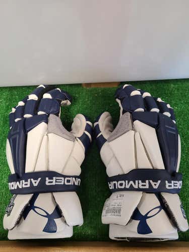 Used Blue Lacrosse Gloves