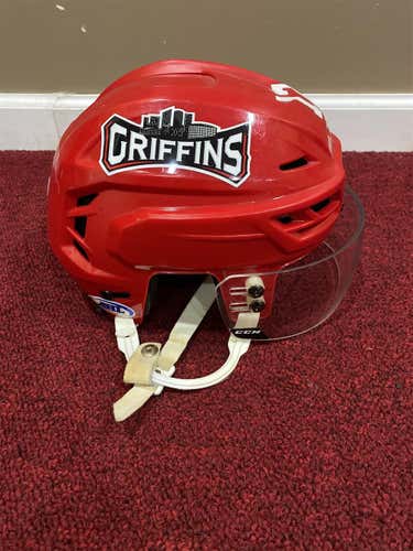 Grand Rapids Griffins CCM Resistance Size Small  Pro Stock Helmet Item#GRGH17