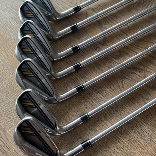 Used Left Hand Rocketbladez Steel Shaft Iron Set