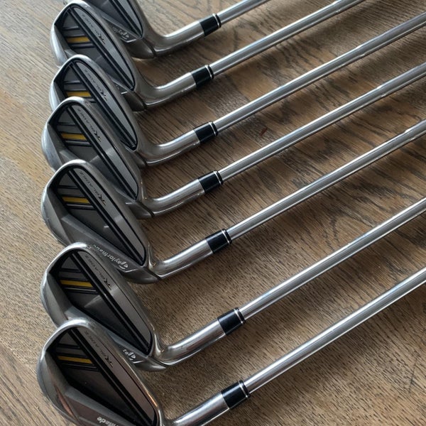 Used Left Hand Rocketbladez Steel Shaft Iron Set