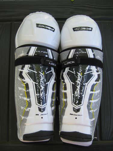 CCM Ultra Tacks Senior Shin Pads  Size 14"