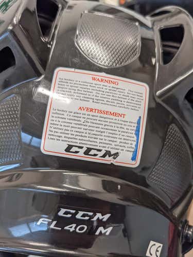 Black Used Medium CCM FL40 Helmet