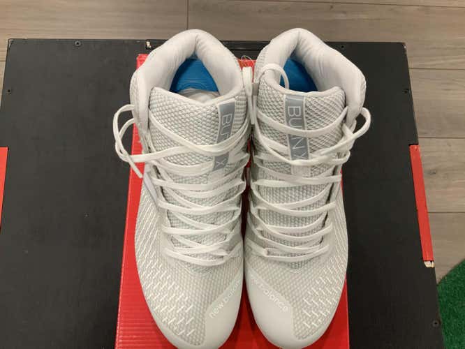 White New Adult Men's Size 9.0 (Women's 10) Molded Cleats New Balance High Top