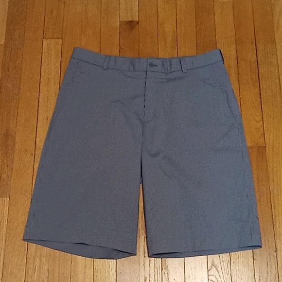 NEW NIKE GOLF DRI-FIT SHORTS MENS 34 LONGER LENGTH 11" FLAT FRONT