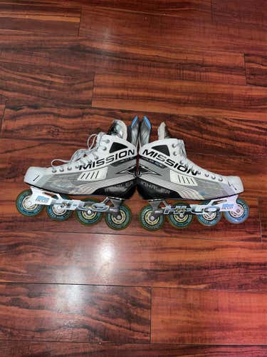 Mission Inhaler AC4 Inline Roller Hockey Skates Senior Size 10.5D