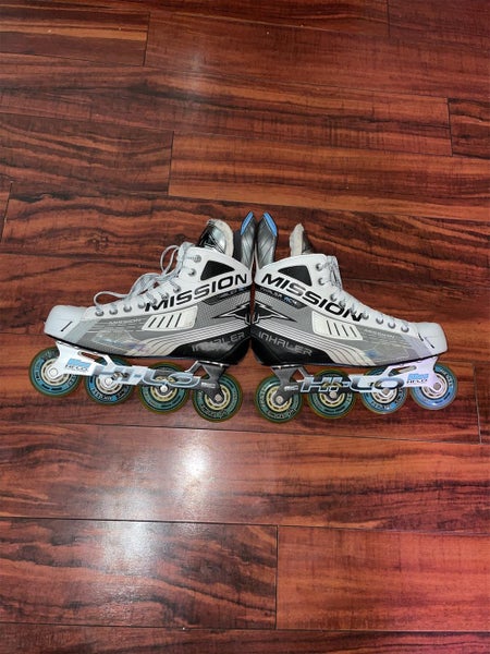 Mission Inhaler AC4 Inline Roller Hockey Skates Senior Size 10.5D