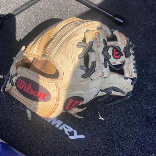 Black High School/College Infield A2000 11.5" Baseball Glove