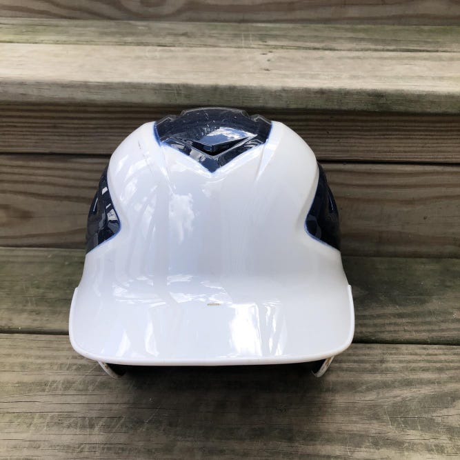White And Blue Used 7 All Star BH3000 Batting Helmet