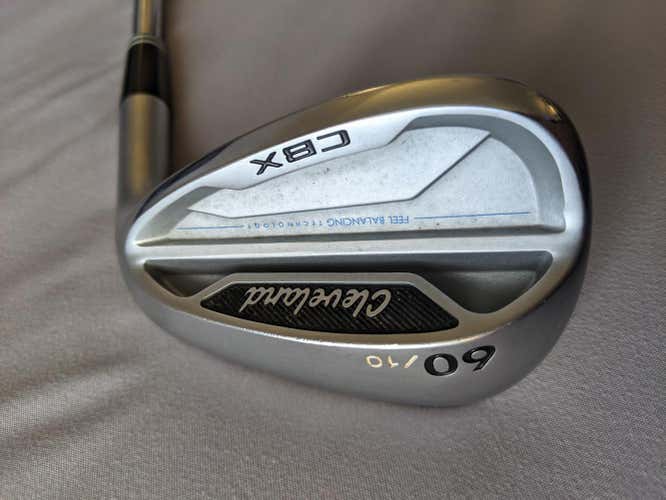 Used Men's Cleveland Right Handed CBX Wedge Wedge Flex 60 Degree Steel Shaft
