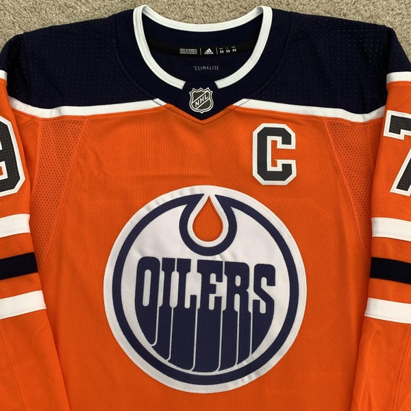 Men's Edmonton Oilers Connor McDavid adidas Orange Home