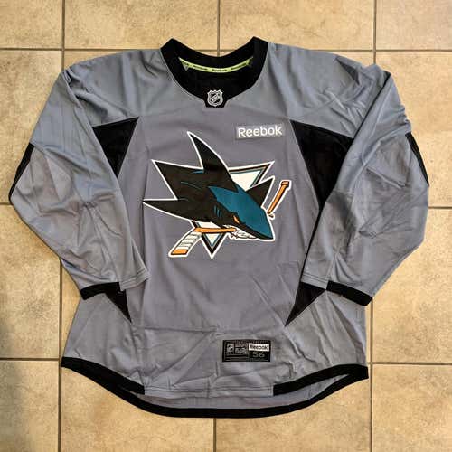 NWOT Pro Stock San Jose Sharks Reebok 3.0 Practice Jerseys Sz 56 MIC
