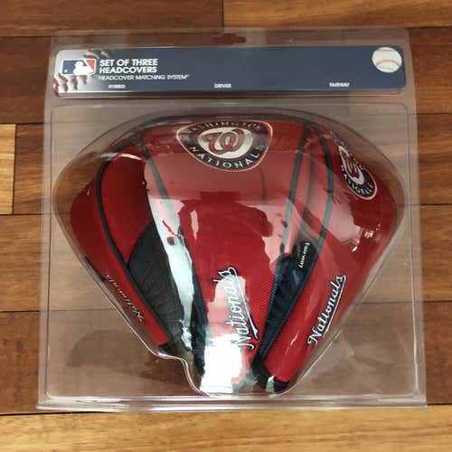 New Set Of 3 Washington Nationals Head Covers