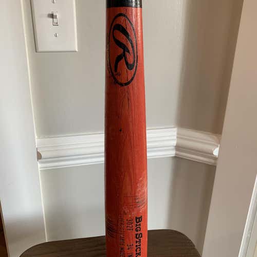 Used Wood Big Stick 302F 32 oz 34" Bat