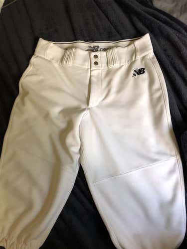 White Adult Medium New Balance Baseball Pants