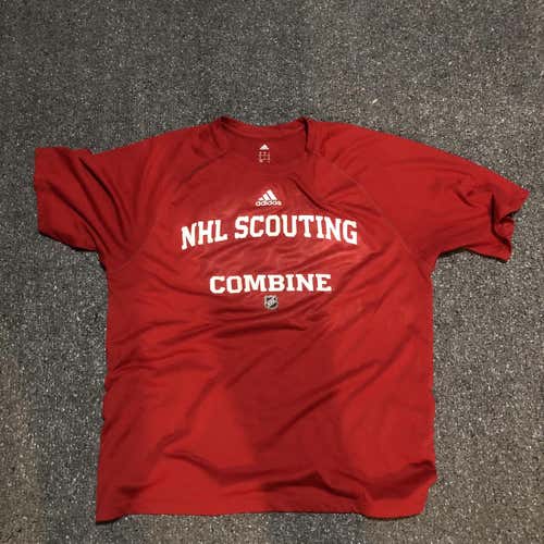 Official 2017 Buffalo NHL Scouting Combine Adidas Workout Gym Shirt M/L