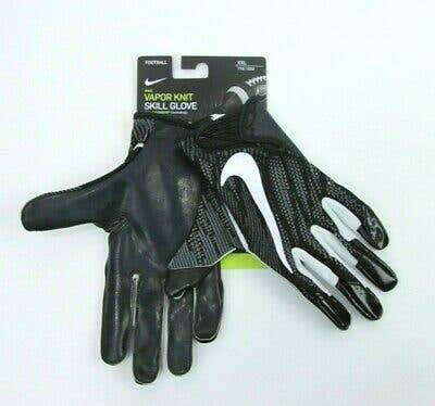 Nike PGF615-091 vapor knit Mens Sz 4XL Football skill Gloves black/White