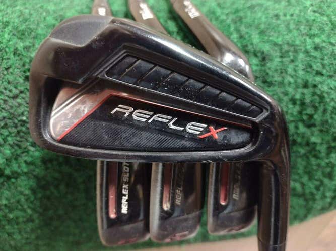 Lot of 4 Wilson Reflex Irons 4,5,6,8 Regular Flex Steel Shaft