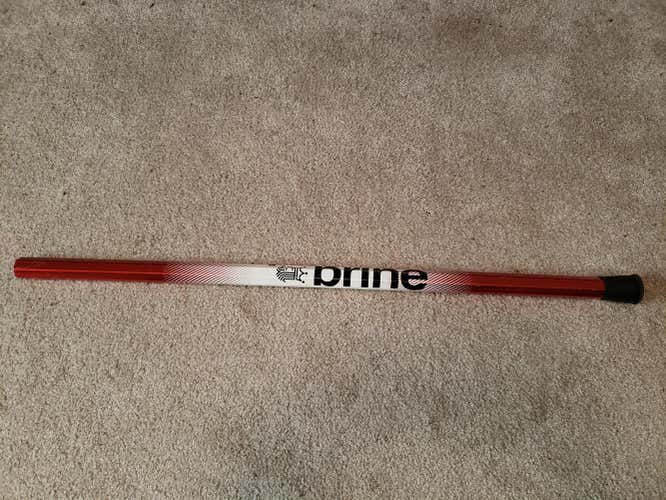 Brine Red and White Lacrosse Shaft