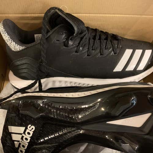 Black Men's Molded Cleats Adidas Icon Bounce TPU