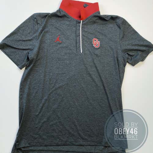 Jordan Nike NCAA Oklahoma University Sooners Polo Shirt