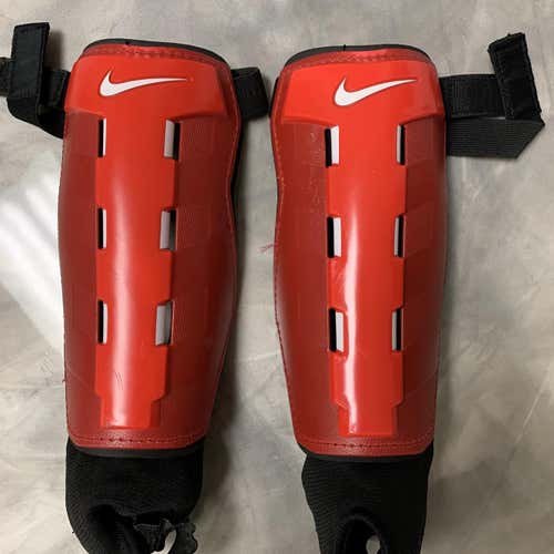 Red Used XL Nike Shin Guards
