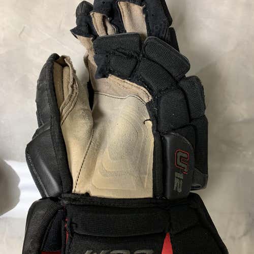 Black Senior CCM U+ 12 14"  Gloves