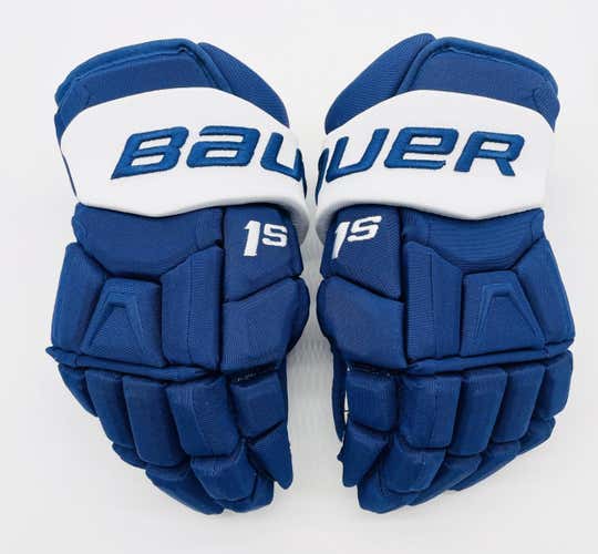 New Bauer Supreme 1S Hockey Gloves-14"-Connor Brown-Maple Leafs