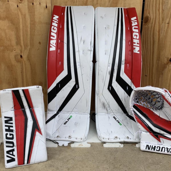 White Senior 35" Regular SLR Pro Goalie Full Set