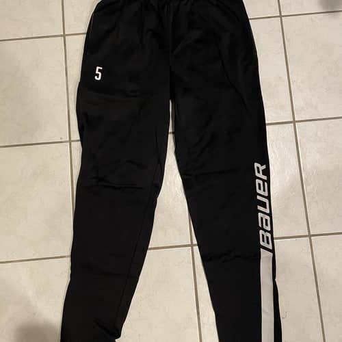 Black Team Bauer Pants- Small
