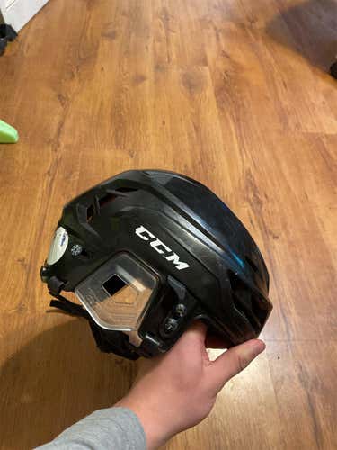 Black Used Medium CCM Tacks 710 Pro Stock Helmet