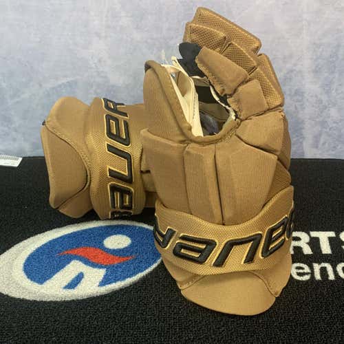 Gold/ Retro Tan Senior Bauer 15" Pro Stock Gloves