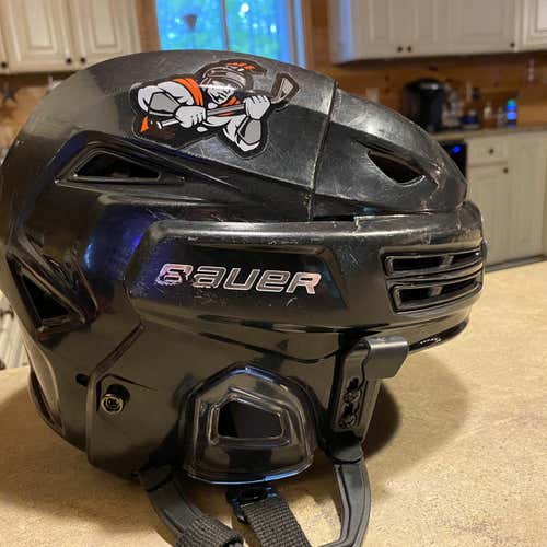 Black Used Small Bauer Reakt 200 Pro Stock Helmet