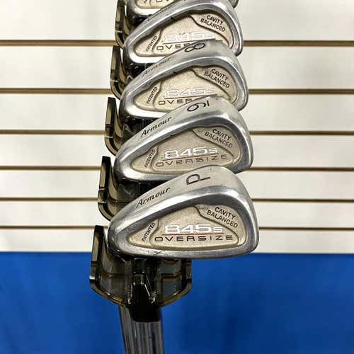 Used Tommy Armour 845s Oversize Mens Left Iron Set 3i-pw Steel Stiff
