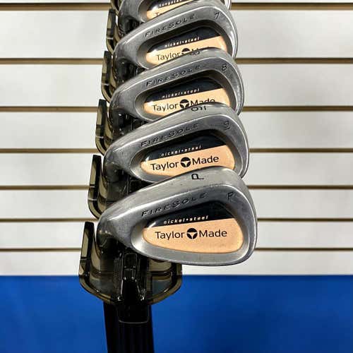 Used Taylormade Firesole Mens Left Iron Set 5i-pw Graphite Regular