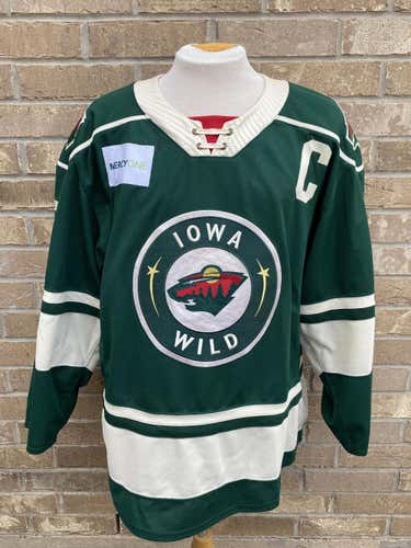 CCM Iowa Wild QuickLite Pro Game Used Jersey Size 54 Autographed O'REILLY 9309