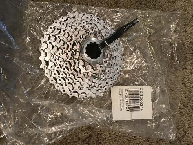 Shimano XT M-770 9 speed mountain bike cassette 11-34t