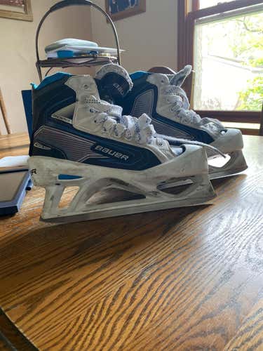 Senior Bauer Reactor 5000 Regular Width Size 9 Hockey Goalie Skates
